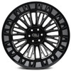22x12 Cali Off-Road Vertex 9116 Gloss Black Milled 8x6.5/165 -44mm (* May Require Trimming)