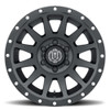 17x8.5 ICON Compression Satin Black (6 Lug) 6x5.5/139.7 25mm