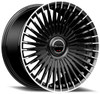 22x10.5 Giovanna Tulum Gloss Black Machined Tips 5x4.5/114.3 5x120 35mm