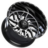 20x12 TIS Off-Road 544MB Gloss Black Machined (* May Require Trimming) 8x170 -44mm
