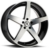 22x9 Modern Luxury ML2 Gloss Black Machined 5x120 35mm
