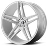 (Clearance - No Returns) 22x10.5 Asanti ABL-12 Brushed Silver 5x115 25mm