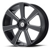 (Clearance - No Returns) 24x9 Asanti ABL-15 Satin Black Milled 5x120 35mm