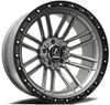 22x10 AXE Offroad Icarus Grey w/ Black Lip 8x180 -19mm