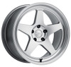 18x8.5 Kansei Knp Hypersilver Machined w/ Polished Lip 5x100 35mm