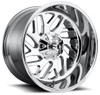 22x10 Fuel Off-Road Triton Chrome D609 8X170 -18mm