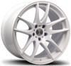 18x8.5 AVID.1 AV-32 Matte White 5x4.5/114.3 35mm