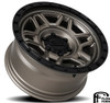 17x8.5 Reika R40 Trooper Bronze w/ Black Ring (Flow Formed) 5x150 0mm