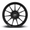 18x8.5 Rotiform DTM Satin Black R168 5x4.25/108 5x4.5/114.3 35mm