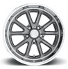 15x7 US Mags U111 Rambler Gray w/ Diamond Cut Lip 5x4.75/120.7 1mm