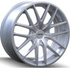 (Clearance - No Returns) 17x7.5 Touren TR60 Hyper Silver 5x100 5x4.5/114.3 42mm