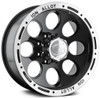 16x8 ION Alloy 174 Gloss Black w/ Machined Lip 5x4.5/114.3 -5mm