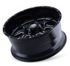 (Clearance - No Returns) 22x10 Mayhem Monstir 8100M Gloss Black w/ Milled Spokes 6x135 6x5.5/139.7 -19mm