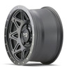 (Clearance - No Returns) 16x8 Dirty Life 9305 Theory Matte Black w/ Simulated Beadlock Black Ring 6x120 0mm