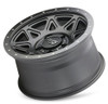 16x8 Dirty Life 9305 Theory Matte Black w/ Simulated Beadlock Black Ring 5x4.5/114.3 0mm-1700165522
