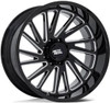 22x12 Moto Metal MO811 Gloss Black Milled (* May Require Trimming) 6x5.5/139.7 -44mm