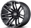 (Clearance - No Returns) 20x9 Moto Metal MO978 Razor Satin Black Machined 5x5/127 18mm