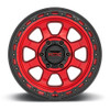 (Clearance - No Returns) 18x9 KMC KM548 Chase Candy Red w/ Black Lip 8x6.5/165 0mm