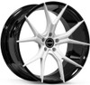 20x10 Element EL1225 Gloss Black w/ White Face 5x112 40mm