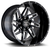 22x12 Force Off-Road F02 Black Milled (* May Require Trimming) 8x170 -44mm