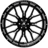 24x12 AXE Offroad AX6.0 Gloss Black Milled (Compression Forged) (* May Require Trimming)  5x5/127 5x5.5/139.7 -44mm
