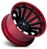 22x10 Fuel Off-Road Burn Matte Black w/ Candy Red Lip FC403 5x5/127 -18mm