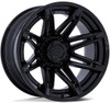 20x10 Fuel Off-Road Brawl Matte Black w/ Gloss Black Lip FC401 8x180 -18mm