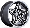 22x10.5 Asanti ABL-46 Gloss Black Machined  5x120 18mm