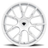 19x10 Blaque Diamond BD-F18 Brushed Silver (Flow Forged) 5x112 42mm