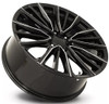 22x9 Platinum V Replica Wheel Gloss Black Ball Milled FR205 6x5.5/139.7 28mm 