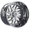 (Black Friday Sale) 22x12 TIS Off-Road 544C Chrome (* May Require Trimming)  6x135 6x5.5/139.7 -44mm