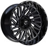 22X12 TIS Off-Road 553BM Gloss Black Milled (* May Require Trimming) 8x6.5/165 -44mm