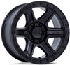 17x8.5 KM551 Outrun Matte Black w/ Gloss Black Lip 6x5.5/139.7 -10mm