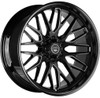 22X10 Artem Off-Road A206 Novus Gloss Black Milled (Flow Formed) 5x5/127 -19mm