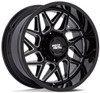 20x9 Moto Metal MO812 Turbine Gloss Black Milled 6x5.5/139.7 1mm