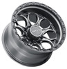 20x10 Weld Off-Road Ledge W107 Satin Gunmetal w/ Satin Black Lip (Rotary Forged) 8x180 -18mm