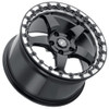 18x12 Forgestar D5 Beadlock Gloss Black w/ Machined Lip (Flow Formed) 5x4.75/120.7 56mm
