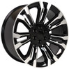 24x10 OE Replica Chevrolet Silverado 1500 CV43 Gloss Black Machined 6x5.5/139.7 24mm