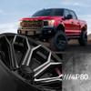 22x12 4Play Off-Road 4P80 Brushed Black (* May Require Trimming) 8x180 -44mm