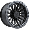 20X10 TIS Off-Road 556BA Satin Black w/ Anthracite Bead Ring 8X180 -20mm