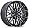 22X9.5 Niche Calabria 6 Gloss Black Machined NC278 6x5.5/139.7 19mm