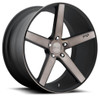 19x8.5 Niche Milan Matte Black Machined w/ Tint M134 5x4.5/114.3 35mm