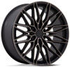 20X9.5 Niche Calabria 6 Matte Black Machined Dark Tint NC278 6x135 30mm