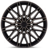 20X9.5 Niche Calabria 6 Matte Black Machined Dark Tint NC278 6x135 30mm