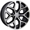 (Clearance - No Returns) 24x10 OE Replica Chevrolet Silverado CV98 Gloss Black Machined 6x5.5/139.7 24mm