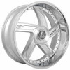 24x9 Artis Vestavia XL Silver Machined w/ Stainless Steel Chrome Lip (CUSTOM)