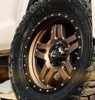 (Clearance - No Returns) 17x8.5 Fuel Off-Road Anza Matte Bronze w/ Black Ring D583 6x5.5/139.7 6mm