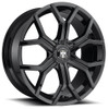 22x9.5 DUB Royalty Gloss Black S208 6x135 6x5.5/139.7 30mm