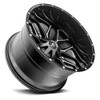 22x10 Hardrock Off-Road H700 Affliction Gloss Black Milled 5x5/127 5x5.5/139.7 -19mm
