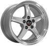 17x9 OE Replica Ford Mustang Cobra FR04 Silver w/ Machined Lip 5x4.5/114.3 24mm